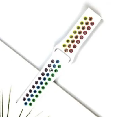 Trending Now Xiaomi Amazfit GTS Sport Strap (White/Rainbow)  Last Chance!