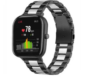 Trending Now Xiaomi Amazfit GTS Steel Strap (Black/Silver)  Last Few Pieces!