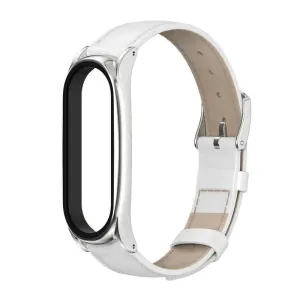 Trending Now Xiaomi Mi Band 5 Modern Leather Strap (White)  Dont Miss Out!