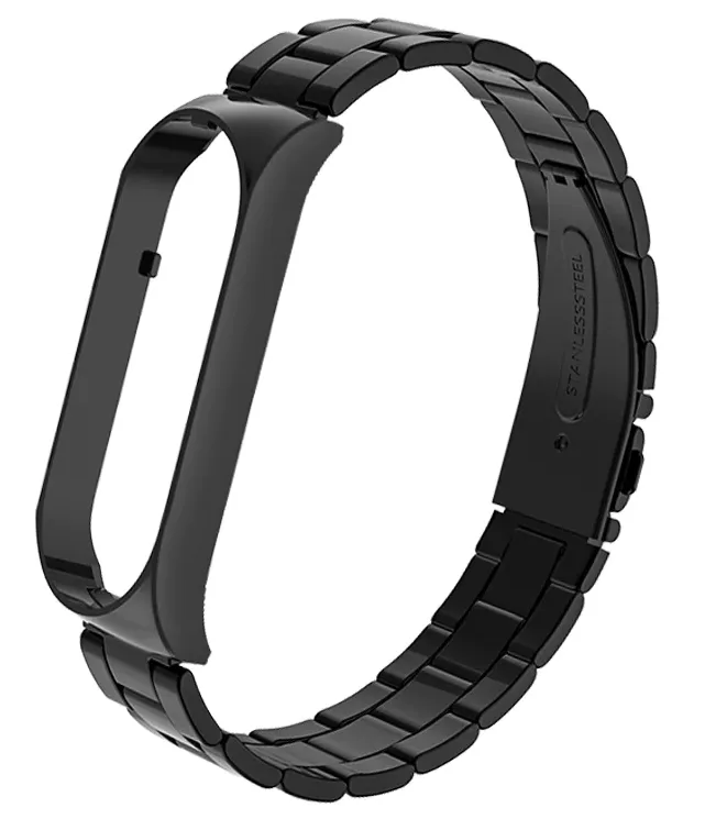 Trending Now Xiaomi Mi Band 5 Steel Strap (Black)  Limited Release!
