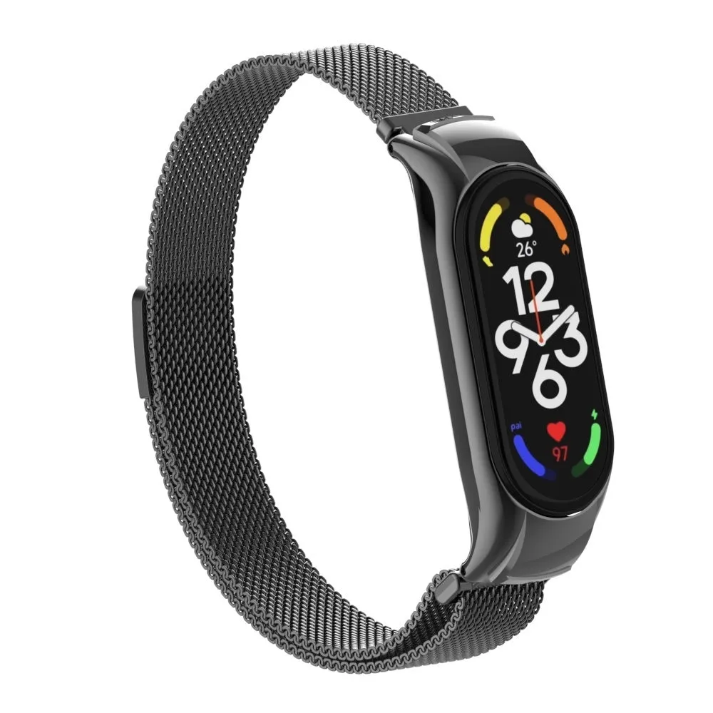 Trending Now Xiaomi Mi Band 7 Milanese Strap (Black)  Last Chance!