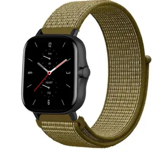 Trendy 2025 Amazfit GTS 2 Nylon Strap (Olive)  Ends Soon!