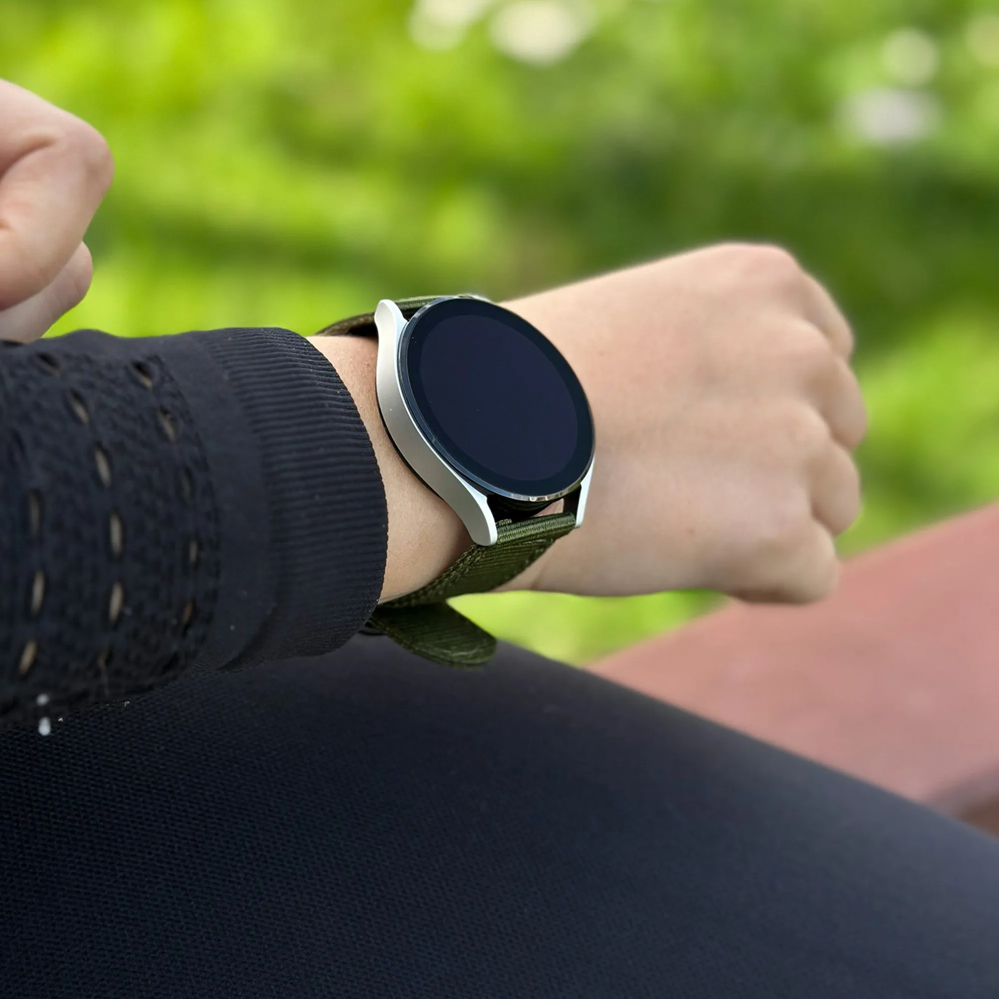 Trendy 2025 Amazfit GTS 2 Nylon Strap with Buckle (Green)  Limited Stock!
