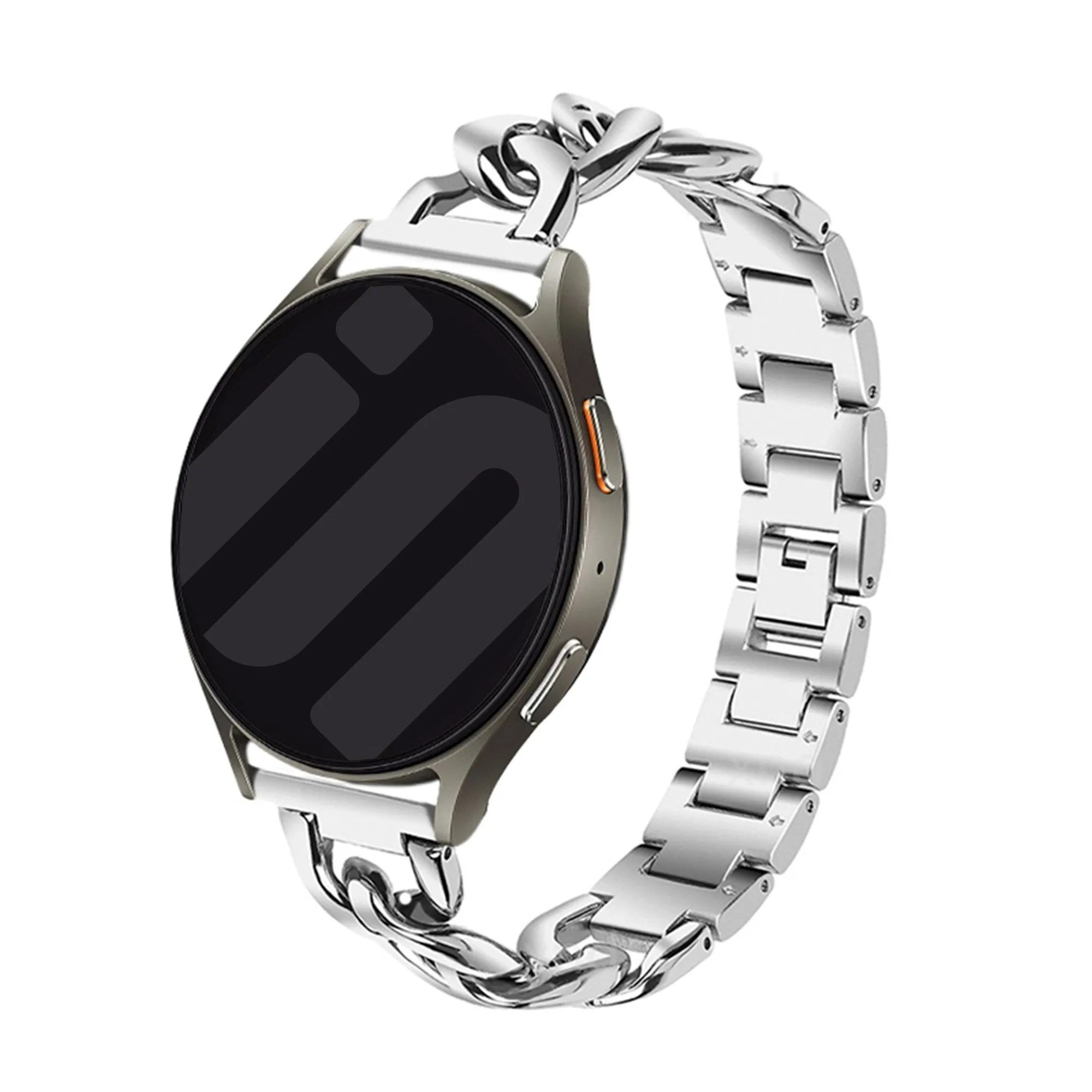 Trendy 2025 Amazfit GTS 2 Steel Chain Strap (Silver)  Dont Miss Out!