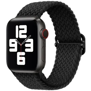 Trendy 2025 Apple Watch Braided Nylon Strap (Black)  Dont Miss Out!