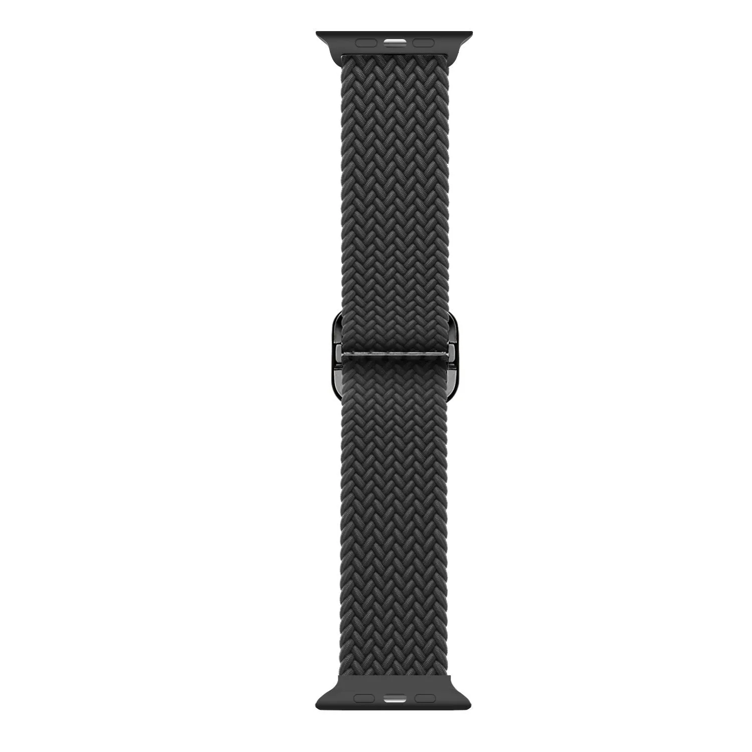 Trendy 2025 Apple Watch Braided Nylon Strap (Black)  Dont Miss Out!