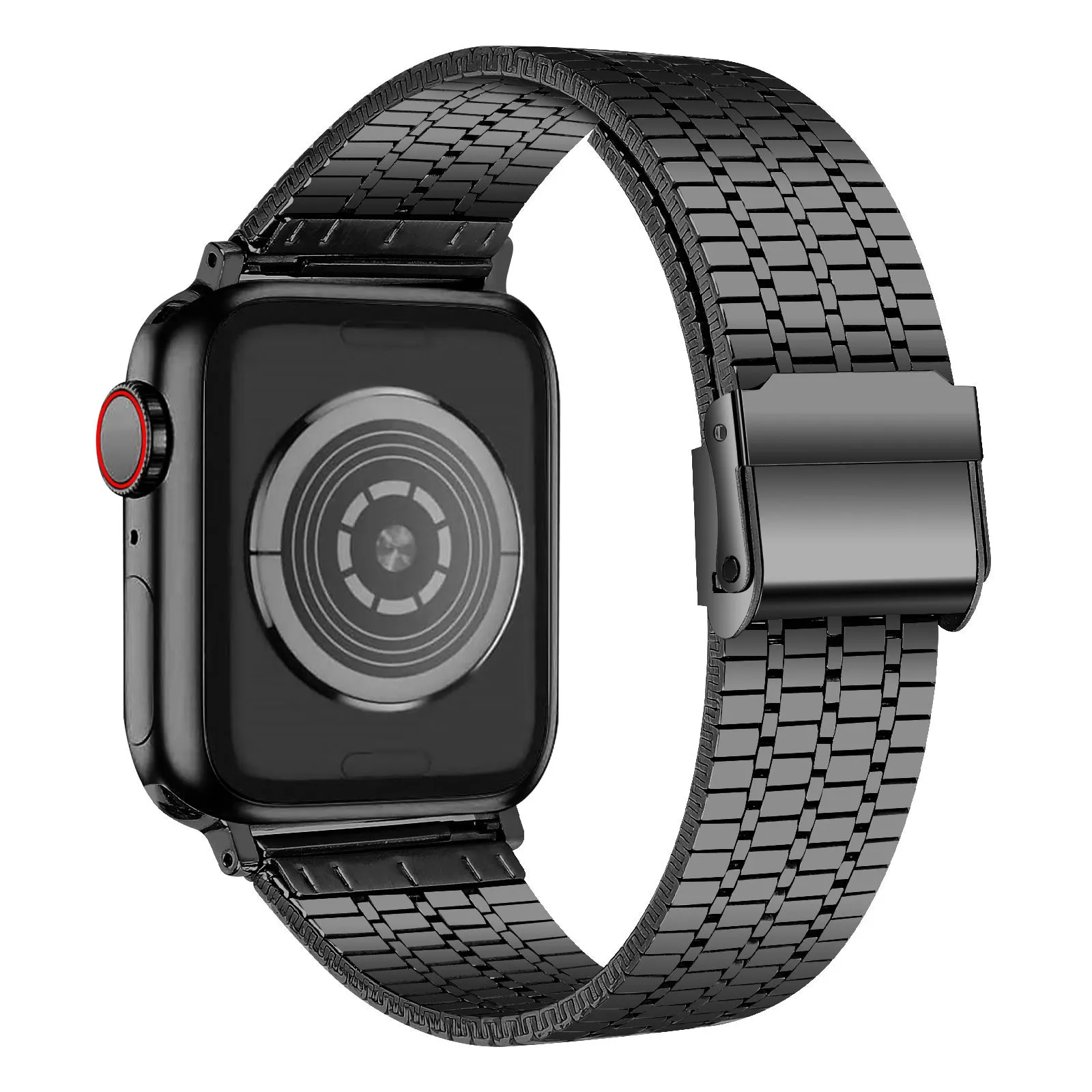 Trendy 2025 Apple Watch Fine Steel Strap (Black)  Limited Release!