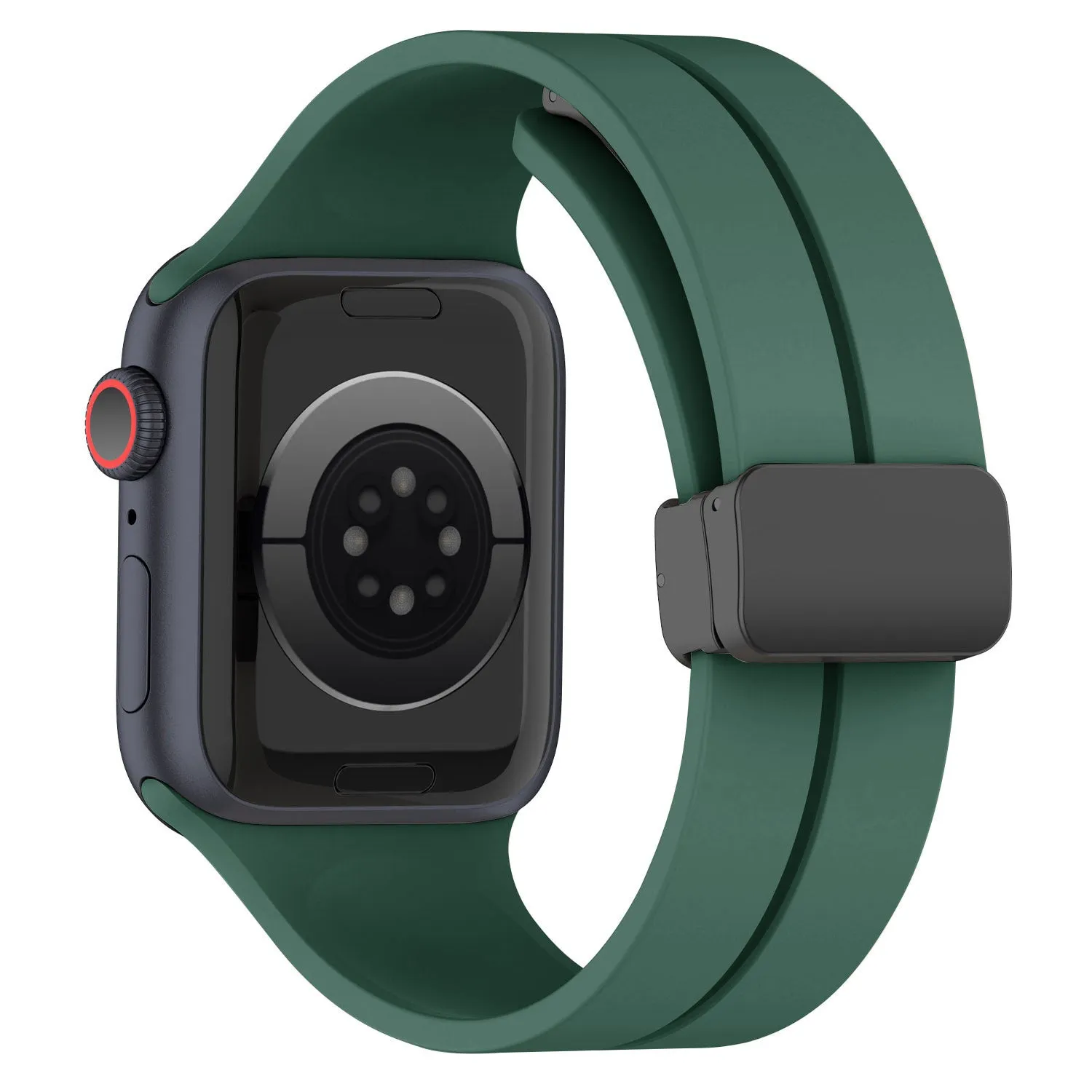 Trendy 2025 Apple Watch Magnetic D-Buckle Strap (Viridian)  Limited Release!