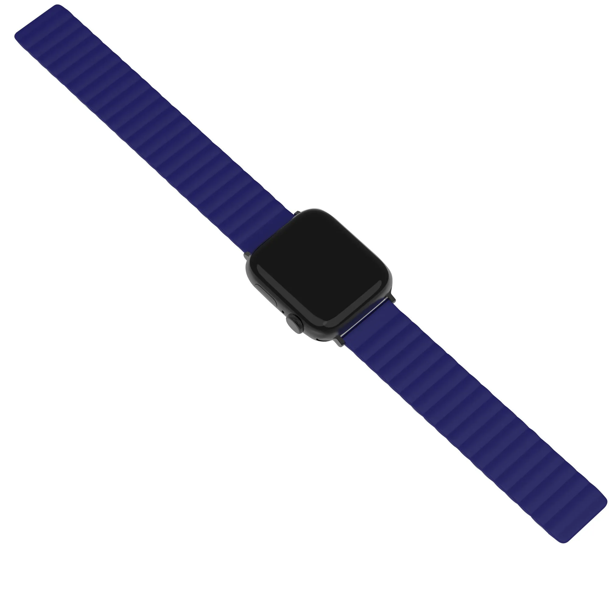 Trendy 2025 Apple Watch Magnetic Silicone Strap (Blue)  Dont Miss Out!