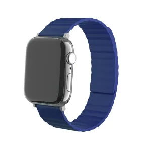 Trendy 2025 Apple Watch Magnetic Silicone Strap (Blue)  Dont Miss Out!