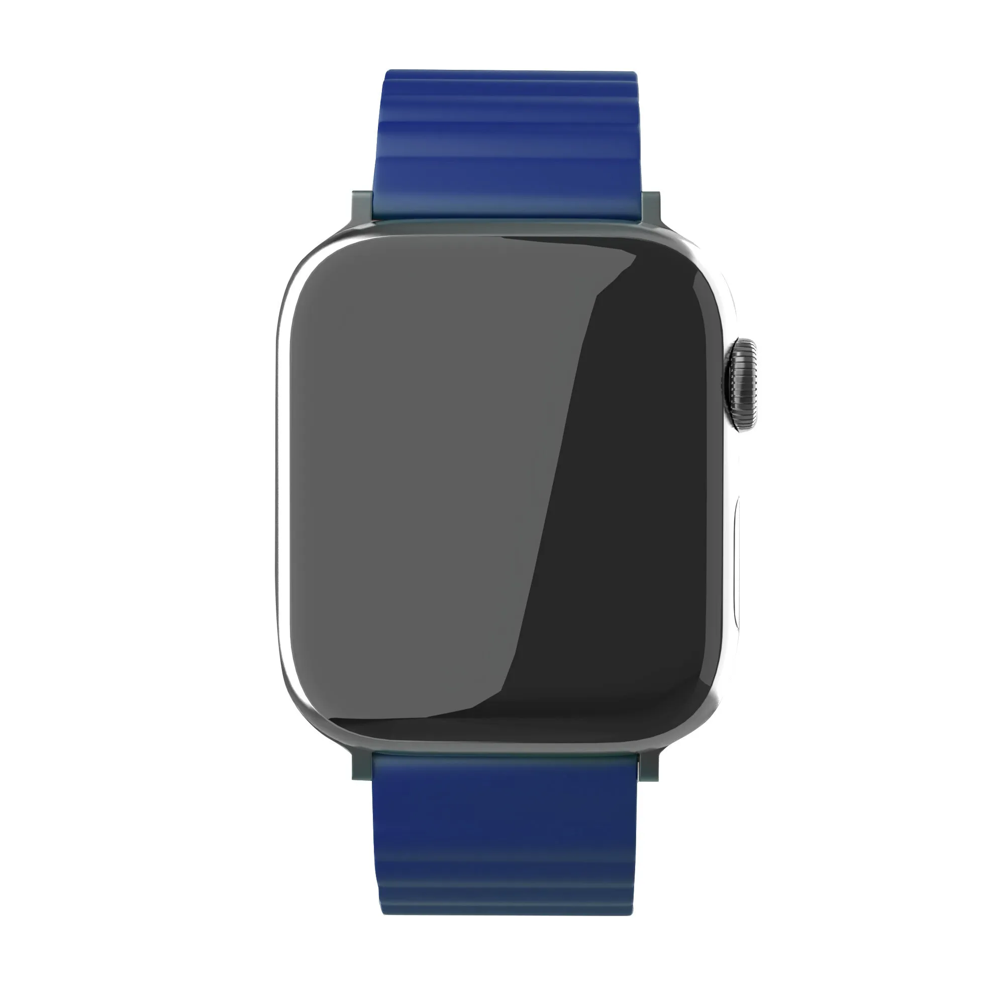 Trendy 2025 Apple Watch Magnetic Silicone Strap (Blue)  Dont Miss Out!