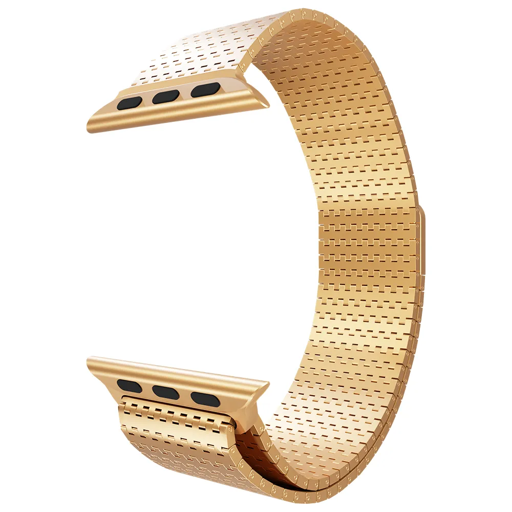 Trendy 2025 Apple Watch Metal Mesh Strap (Rose Gold)  Almost Sold Out!