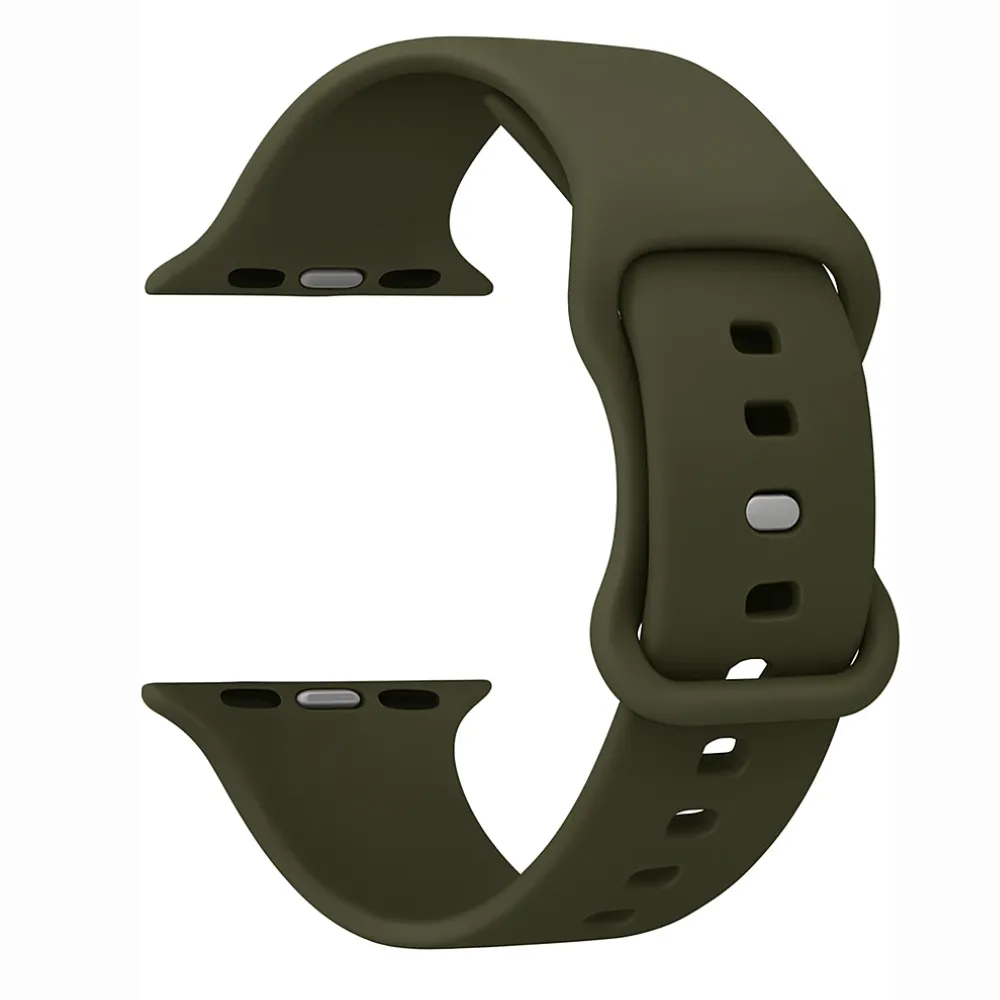 Trendy 2025 Apple Watch Silicone Strap Classic (Army Green)  Limited Release!