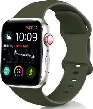 Trendy 2025 Apple Watch Silicone Strap Classic (Army Green)  Limited Release!