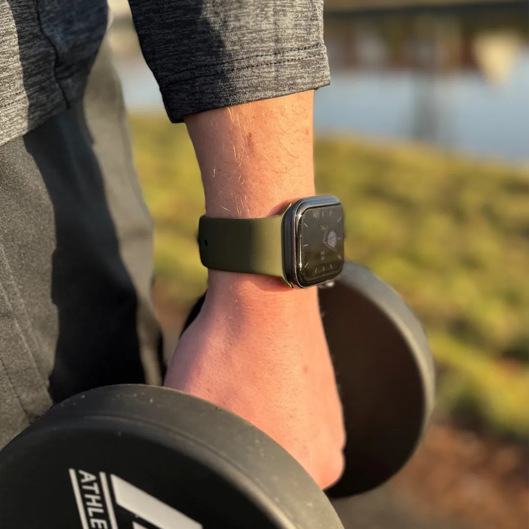 Trendy 2025 Apple Watch Silicone Strap Classic (Army Green)  Limited Release!