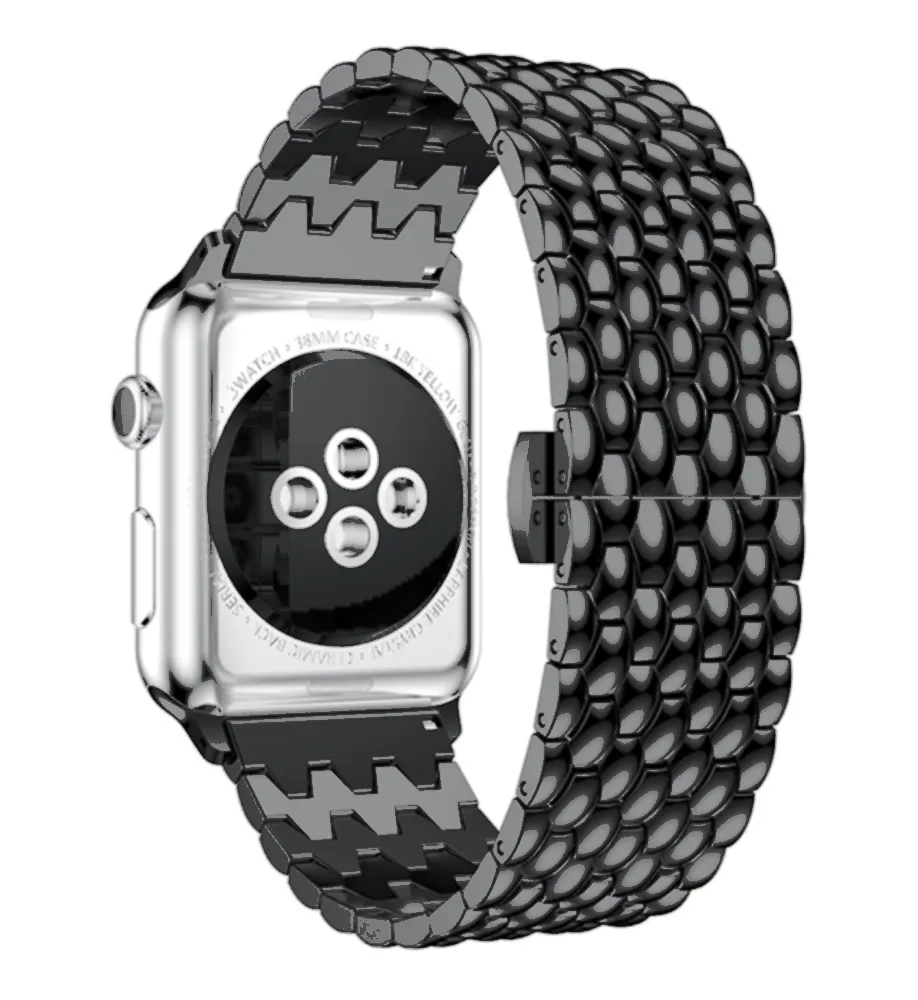 Trendy 2025 Apple Watch Steel Strap Dragon (Black)  Ends Soon!