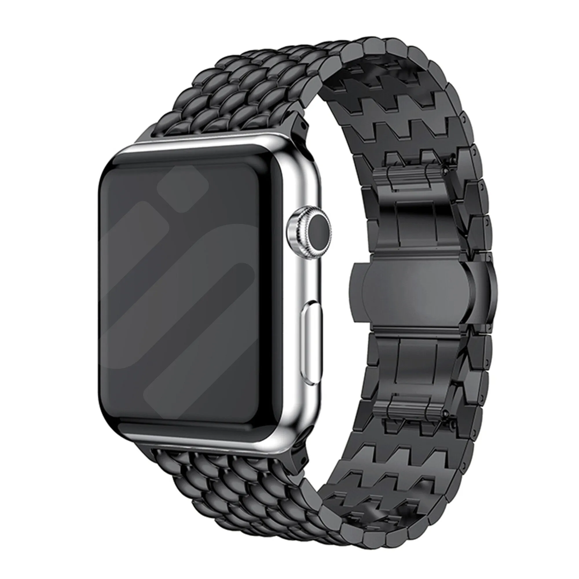 Trendy 2025 Apple Watch Steel Strap Dragon (Black)  Ends Soon!