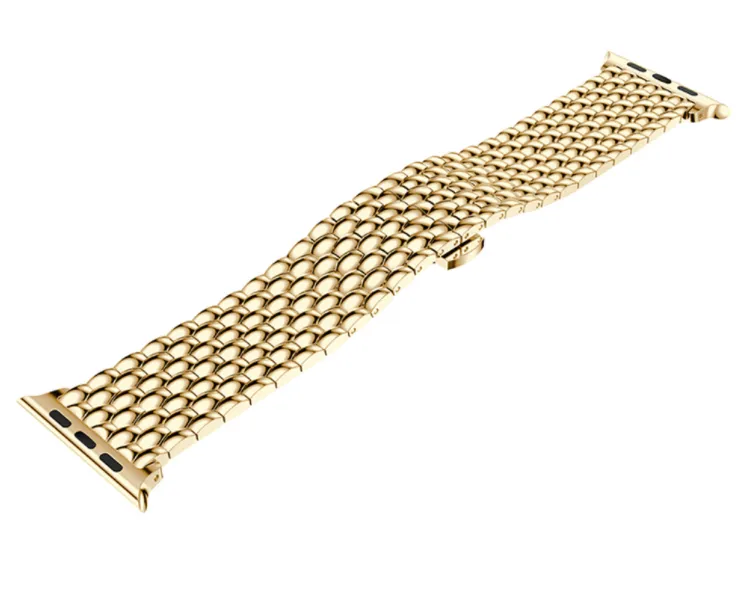 Trendy 2025 Apple Watch Steel Strap Dragon (Gold)  Stylish & Comfortable