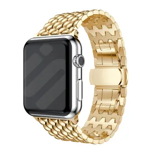 Trendy 2025 Apple Watch Steel Strap Dragon (Gold)  Stylish & Comfortable