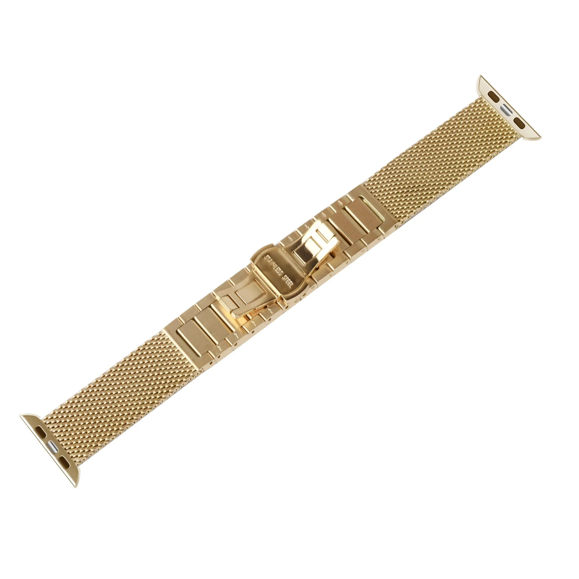 Trendy 2025 Apple Watch Steel/Milanese Strap (Gold)  Ends Soon!