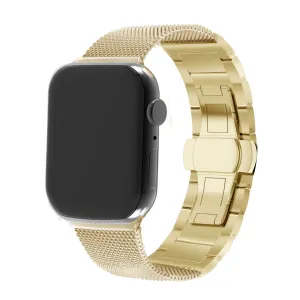 Trendy 2025 Apple Watch Steel/Milanese Strap (Gold)  Ends Soon!