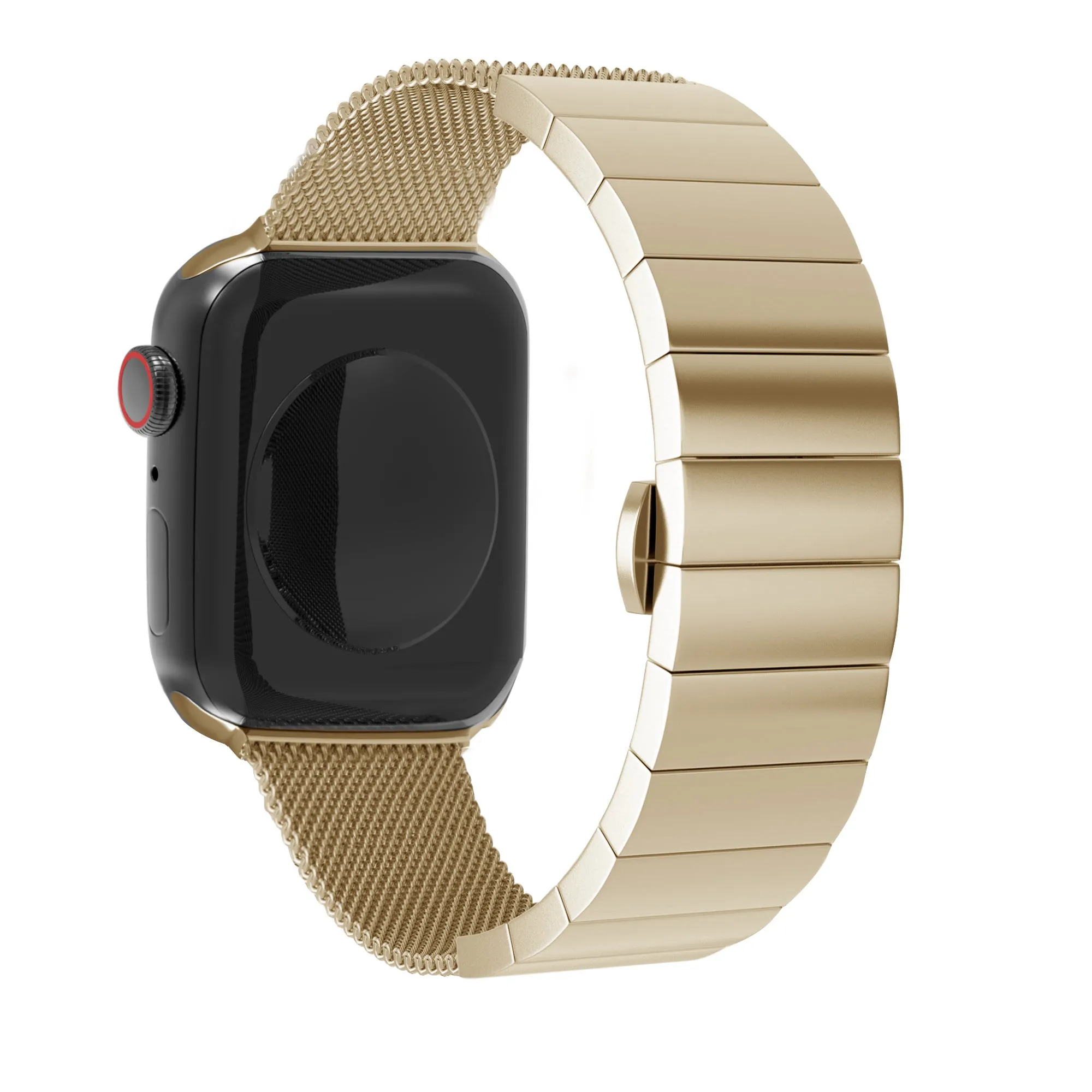 Trendy 2025 Apple Watch Steel/Milanese Strap (Gold)  Ends Soon!