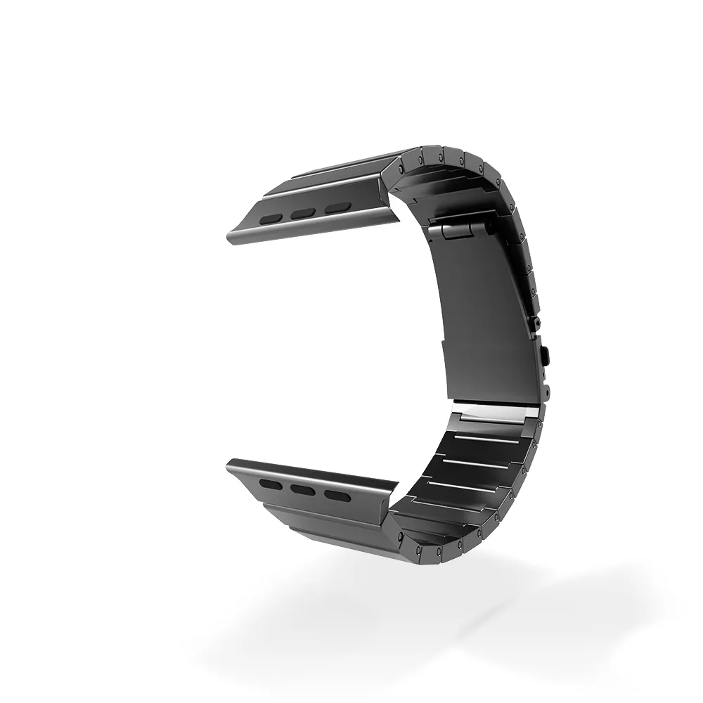 Trendy 2025 Apple Watch Titanium Strap Deluxe (Dark Grey)  Going Fast!