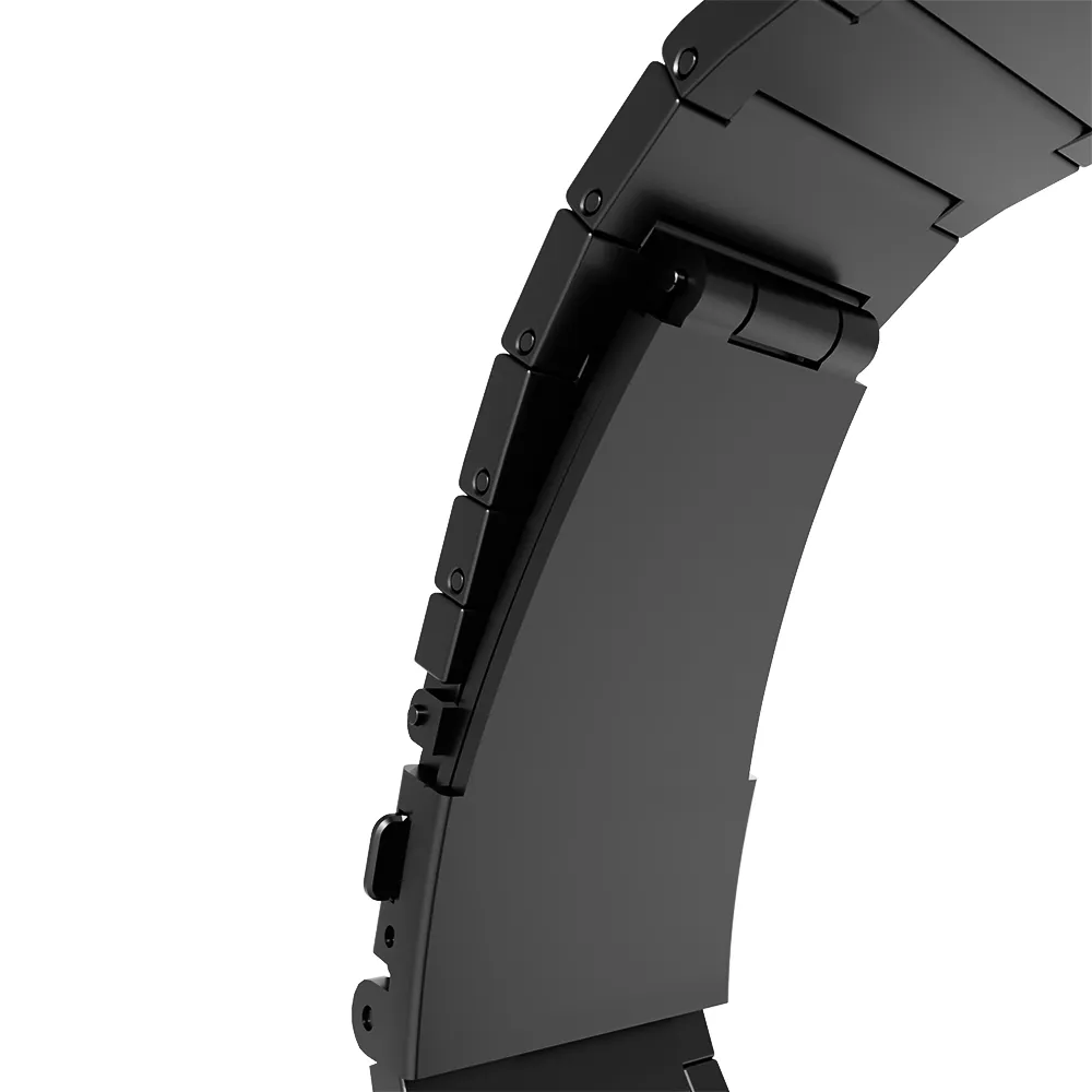 Trendy 2025 Apple Watch Titanium Strap Deluxe (Dark Grey)  Going Fast!
