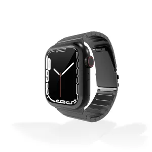 Trendy 2025 Apple Watch Titanium Strap Deluxe (Dark Grey)  Going Fast!
