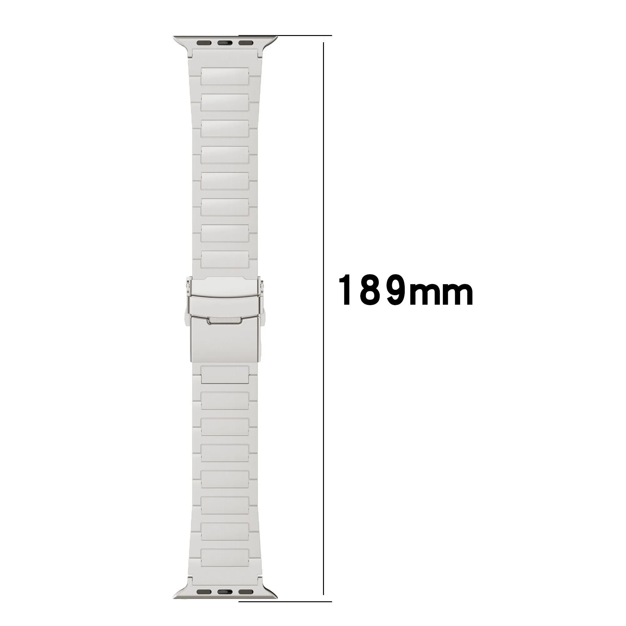 Trendy 2025 Apple Watch Titanium Strap H-Type (Silver)  Limited Availability!
