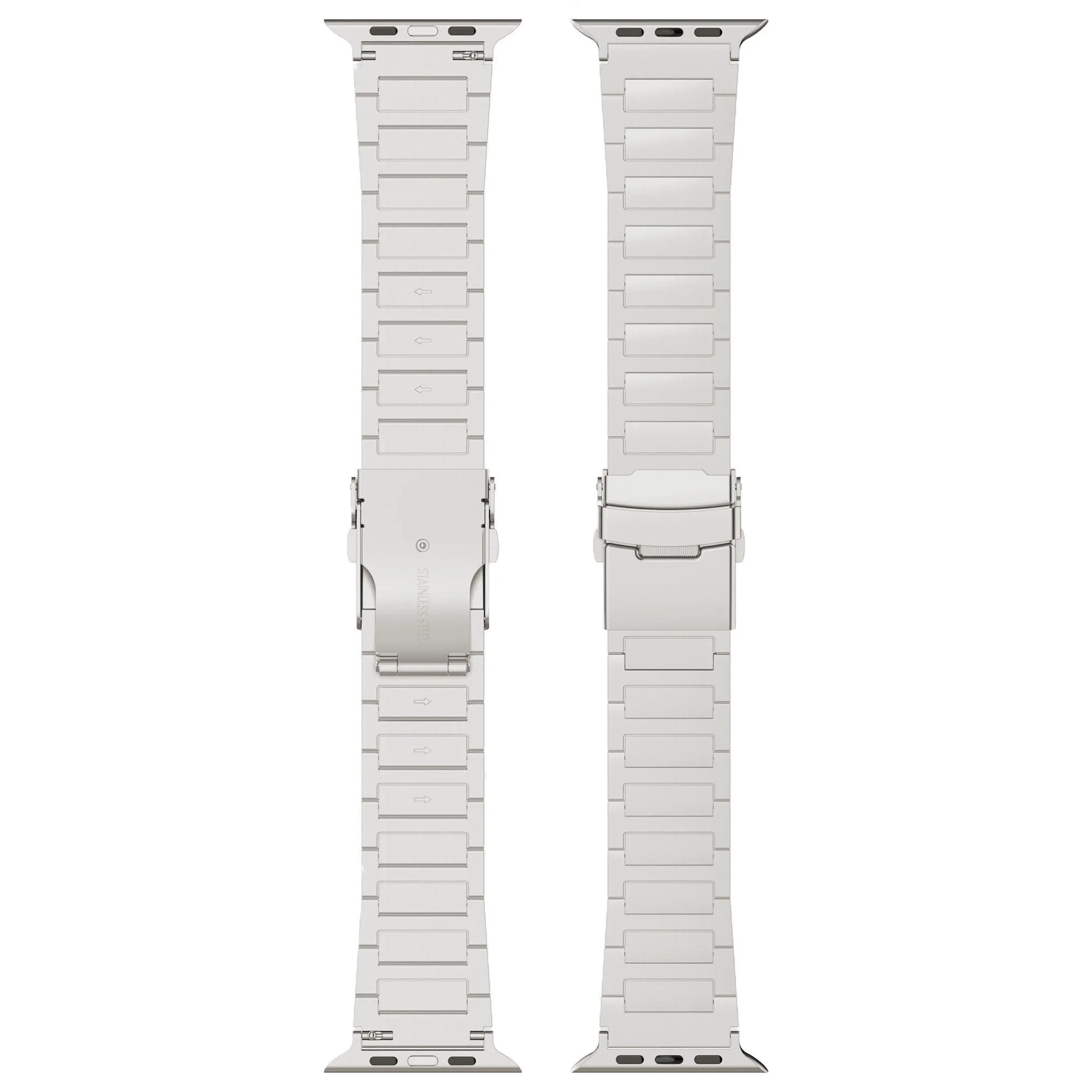Trendy 2025 Apple Watch Titanium Strap H-Type (Silver)  Limited Availability!