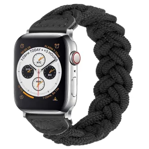 Trendy 2025 Apple Watch Twisted Nylon Strap (Black)  Dont Miss Out!
