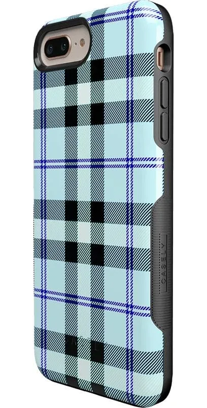 Trendy 2025 As if! | Light Blue Plaid Case  Today Only!