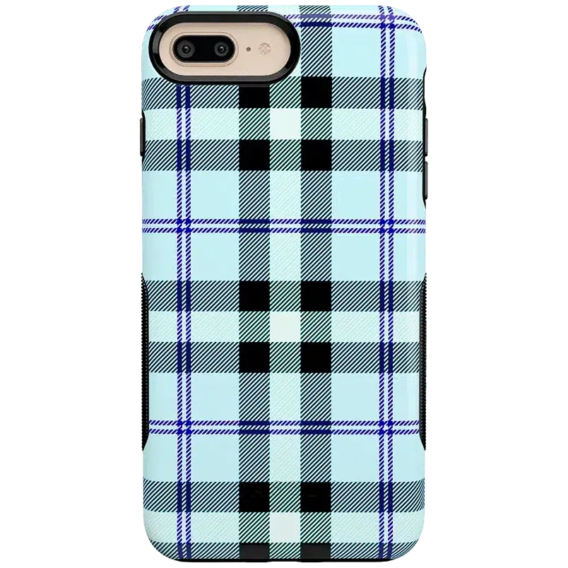 Trendy 2025 As if! | Light Blue Plaid Case  Today Only!
