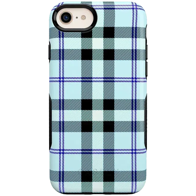 Trendy 2025 As if! | Light Blue Plaid Case  Today Only!