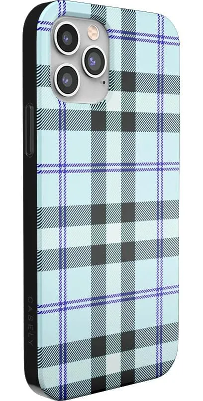 Trendy 2025 As if! | Light Blue Plaid Case  Today Only!
