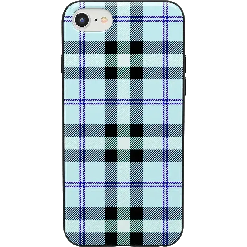 Trendy 2025 As if! | Light Blue Plaid Case  Today Only!