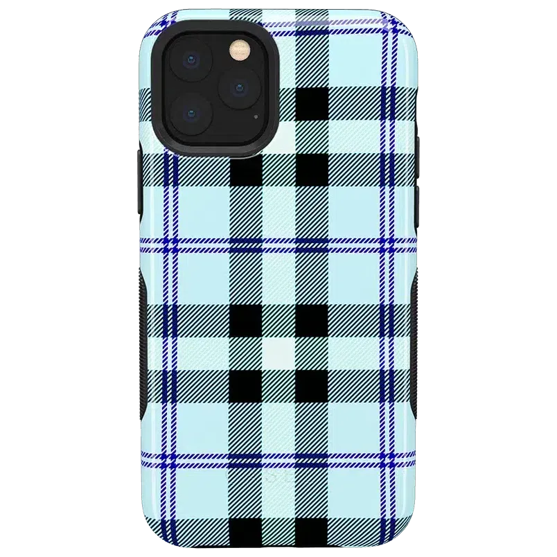 Trendy 2025 As if! | Light Blue Plaid Case  Today Only!