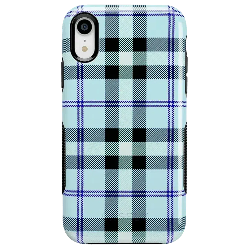 Trendy 2025 As if! | Light Blue Plaid Case  Today Only!