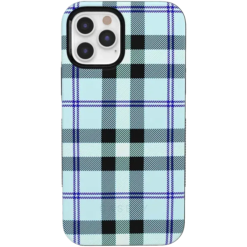 Trendy 2025 As if! | Light Blue Plaid Case  Today Only!