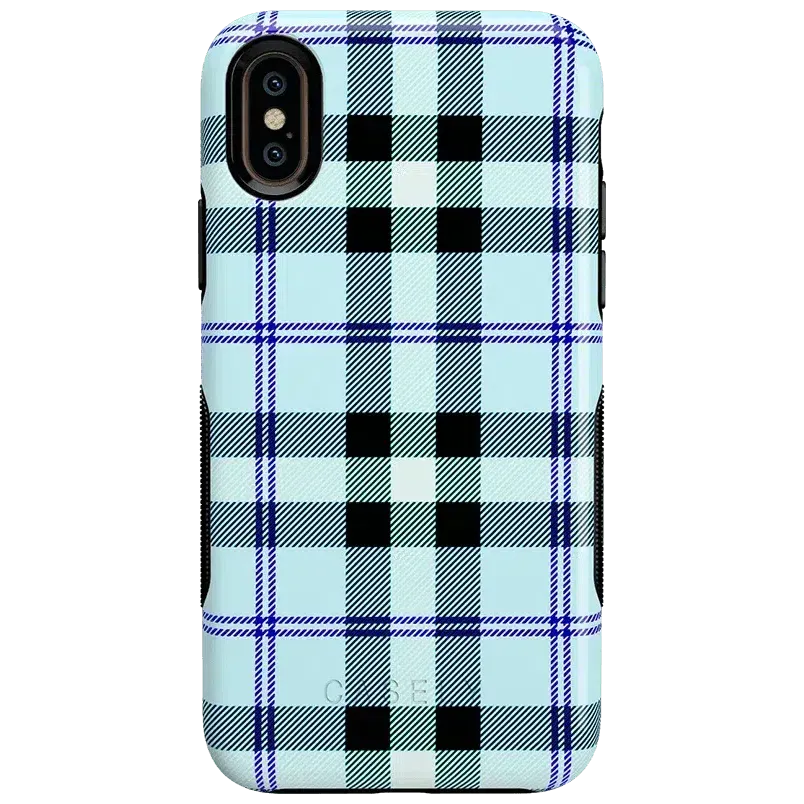 Trendy 2025 As if! | Light Blue Plaid Case  Today Only!