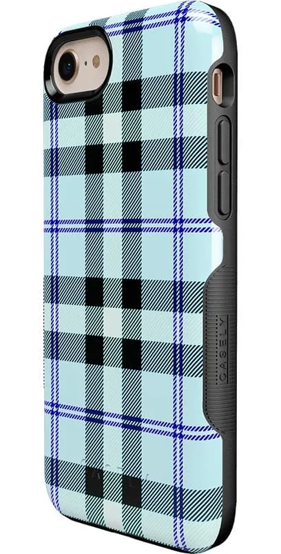 Trendy 2025 As if! | Light Blue Plaid Case  Today Only!