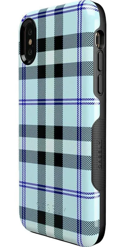 Trendy 2025 As if! | Light Blue Plaid Case  Today Only!