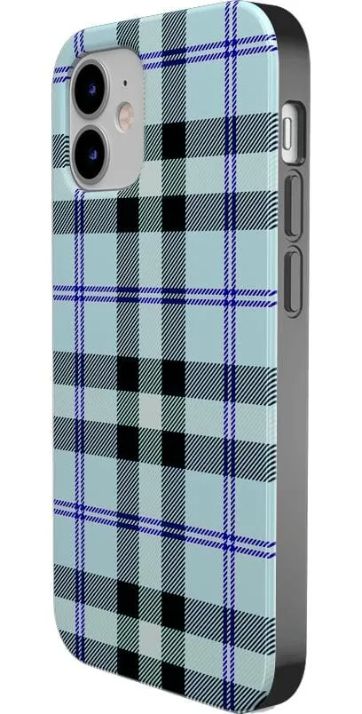 Trendy 2025 As if! | Light Blue Plaid Case  Today Only!