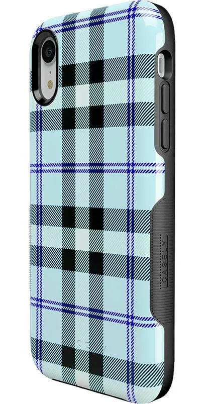Trendy 2025 As if! | Light Blue Plaid Case  Today Only!