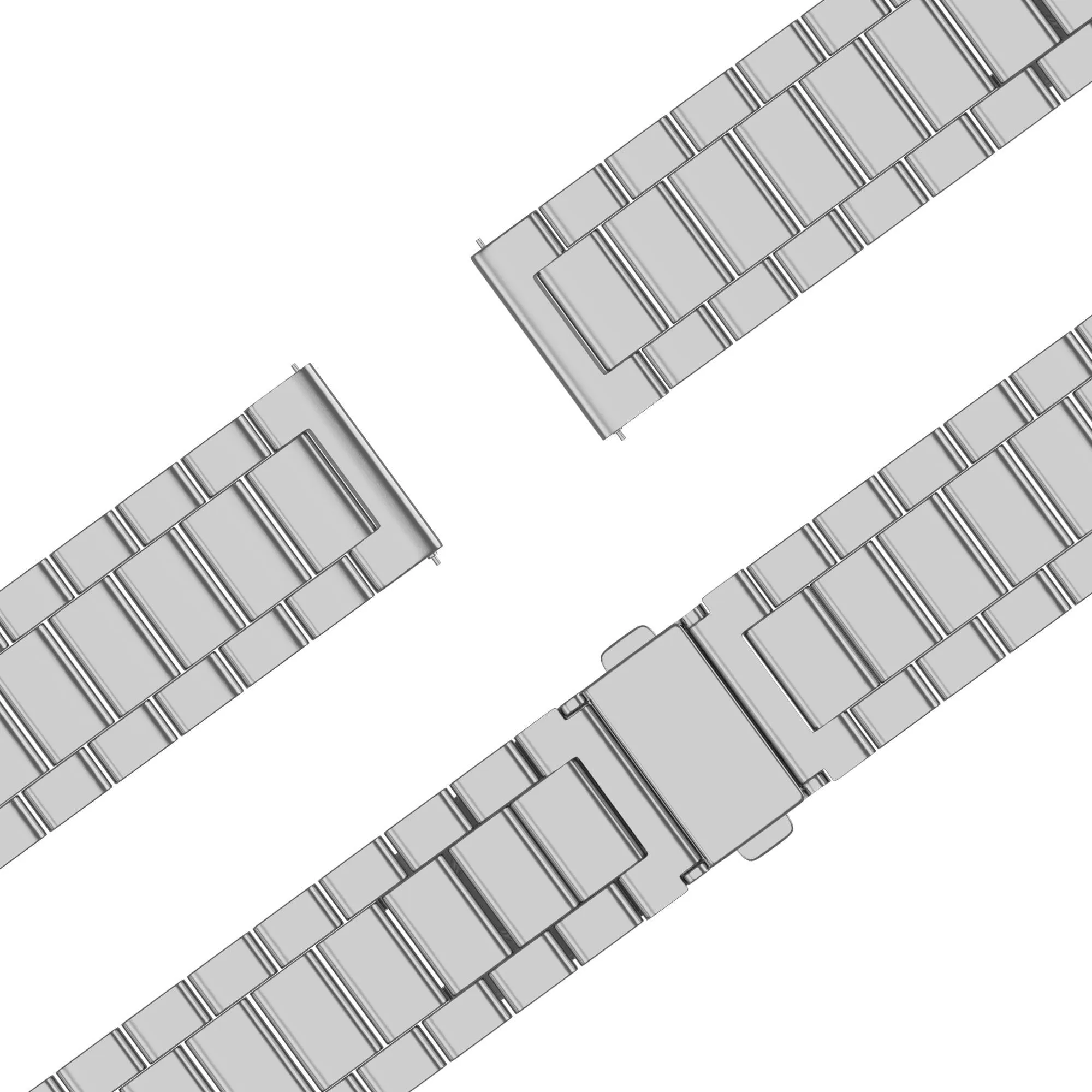 Trendy 2025 Bandz Amazfit GTS 4 (Mini) Steel Strap 'Classic' (Silver)  Stylish & Comfortable