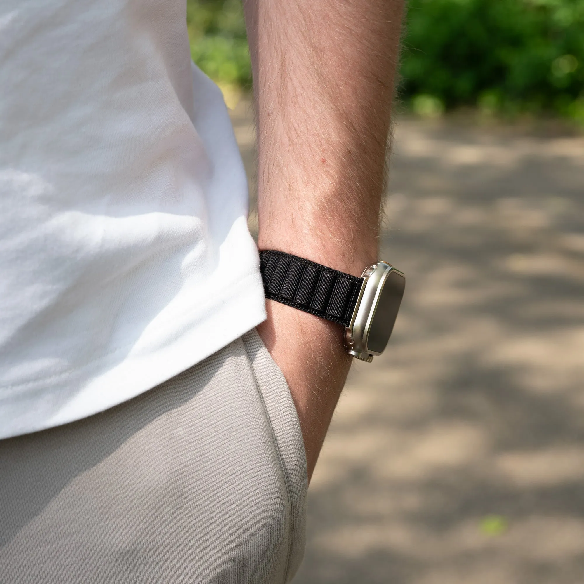 Trendy 2025 Bandz Apple Watch Alpine Strap (Black)  Dont Miss Out!
