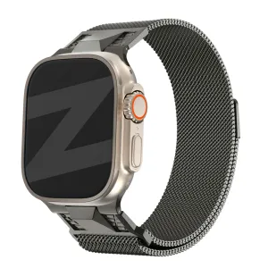 Trendy 2025 Bandz Apple Watch Milanese Strap 'Mecha' (Titanium Gray)  Stylish & Comfortable