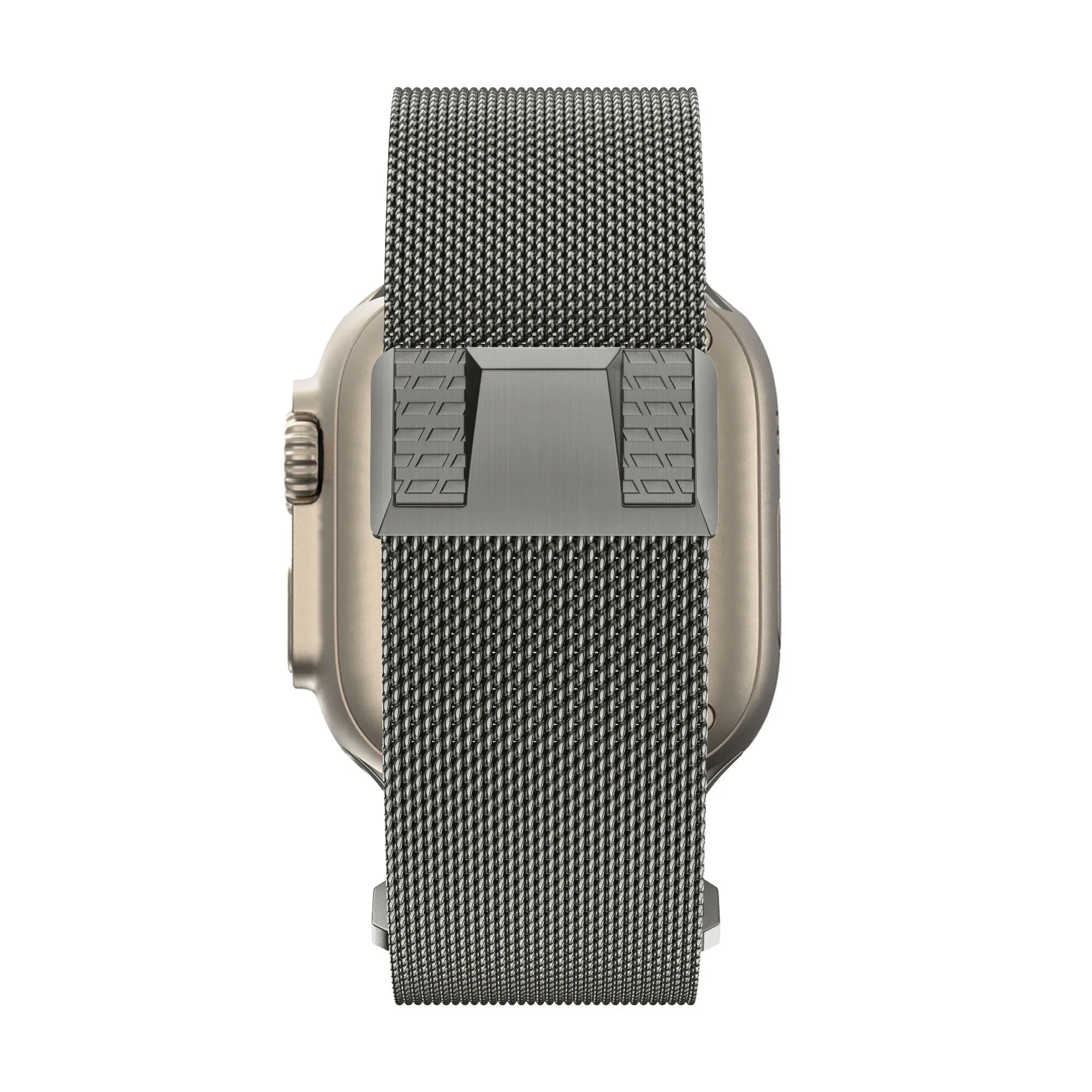 Trendy 2025 Bandz Apple Watch Milanese Strap 'Mecha' (Titanium Gray)  Stylish & Comfortable