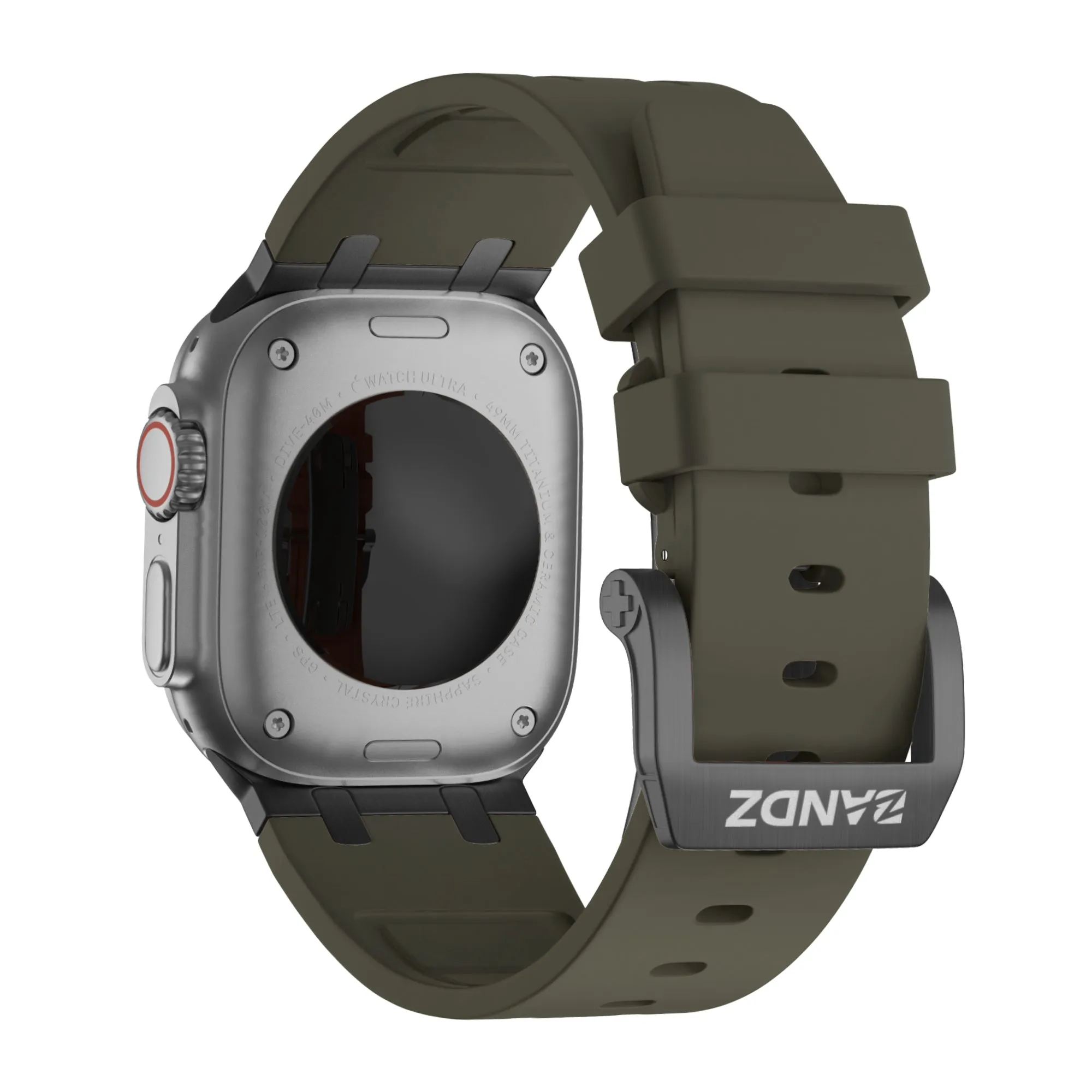 Trendy 2025 Bandz Apple Watch Silicone Strap 'Luxe Liquid' (Brown With Black)  Almost Sold Out!